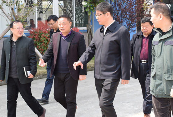 潜山县县委书记一行至安徽中泰创展环境科技股份有限公司调研