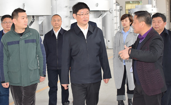 潜山县县委书记一行至安徽中泰创展环境科技股份有限公司调研